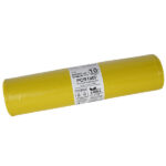 Sacco rifiuti - PCR - 90 x 120 cm - 120 L - 100 gr - giallo -Bio Extrusion - conf. 10 pezzi