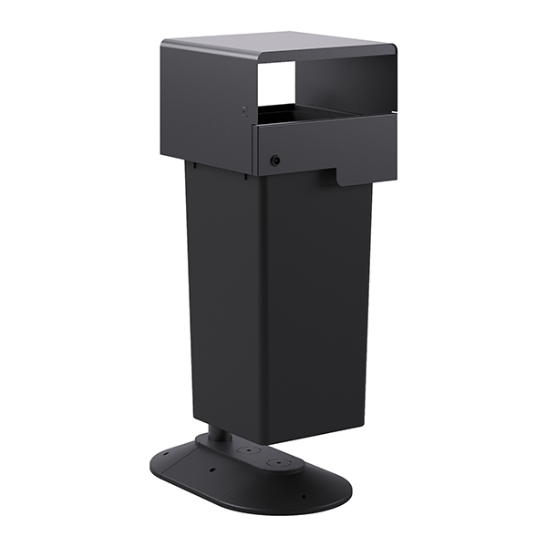 MD_105891 Portarifiuti MODULA - da terra - coperto - con contenitore - 62,5 x 41,5 x 107,5 cm - 73 L - antracite - Stilcasa - immagine 1