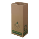 Contenitore gettacarte Cardbob - 30 x 20 x 70 cm - 42 L - cartone - avana - Medial