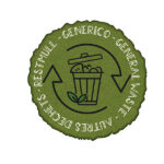 Etichetta in vinile raccolta differenziata Stik - generico - autoadesiva - 10,5 x 10,5 cm - PVC - verde - Medial International