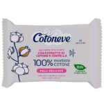 Salvietta struccante - pelli delicate - cotone - Cotoneve - conf. 20 pezzi