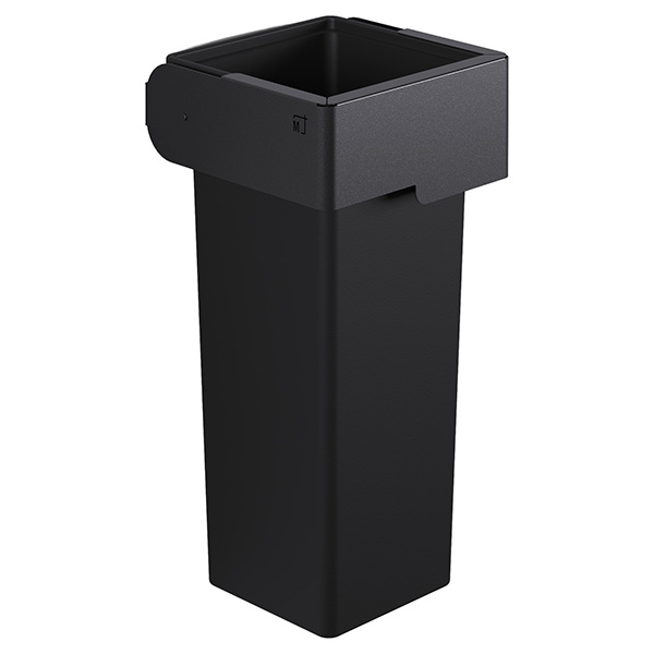 MD_105963 Portarifiuti MODULA - murale - con contenitore - 35,5 x 35,5 x 73 cm - 53 L - antracite - Stilcasa - immagine 1