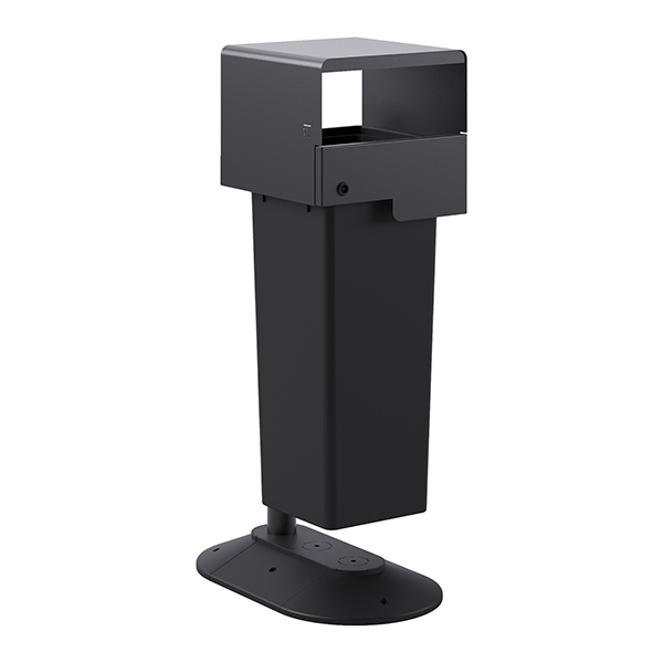MD_105984 Portarifiuti MODULA - da terra - coperto - con contenitore - 35 x 60 x 107,5 cm - 53 L - antracite - Stilcasa - immagine 1