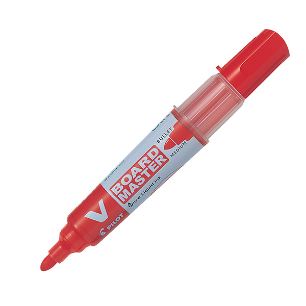 MD_53069 Marcatore per lavagne v board master - rosso - p.tonda 6mm - begreen - Pilot - immagine 1