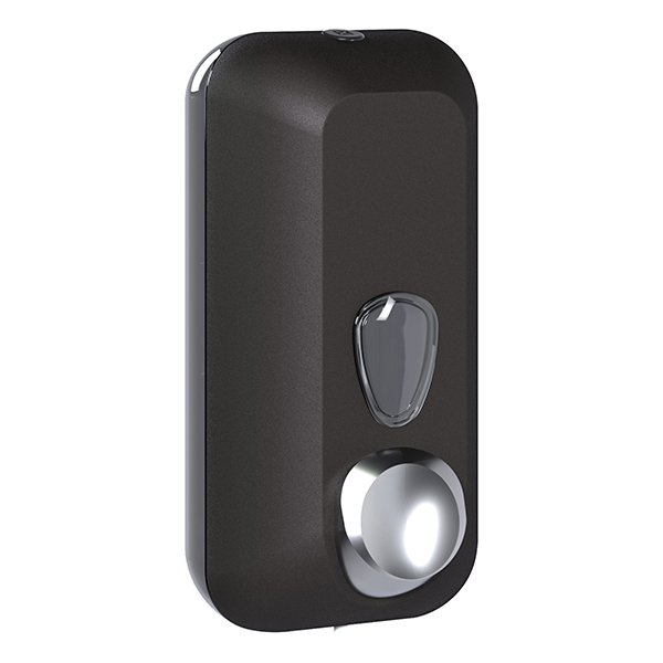 MD_67393 Dispenser sapone EColored - murale - capacità 0,55 L - vesuvian black - Mar Plast - immagine 1