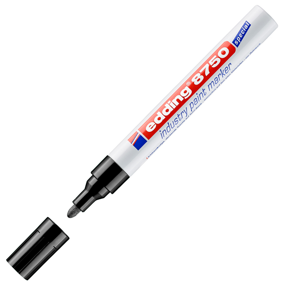 MD_79765 Marcatore industriale a vernice 8750 - punta tonda - da 2 a 4 mm - nero - Edding - immagine 1