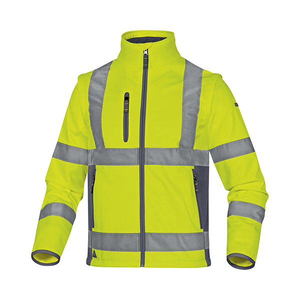 MD_86490 Giacca Softshell Moonlight 2 alta visibilità - poliestere - taglia M - giallo fluo - Deltaplus - immagine 1