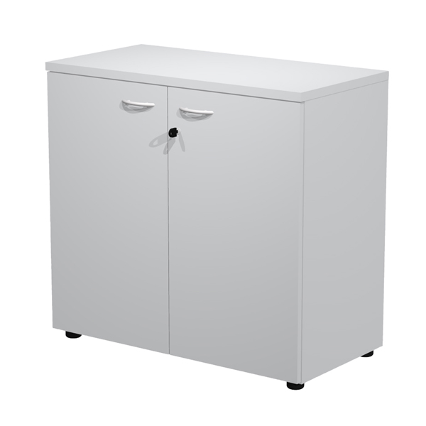 MD_97032 Armadio modulare - ante battenti - 90 x 44 x 85 cm - grigio - immagine 1