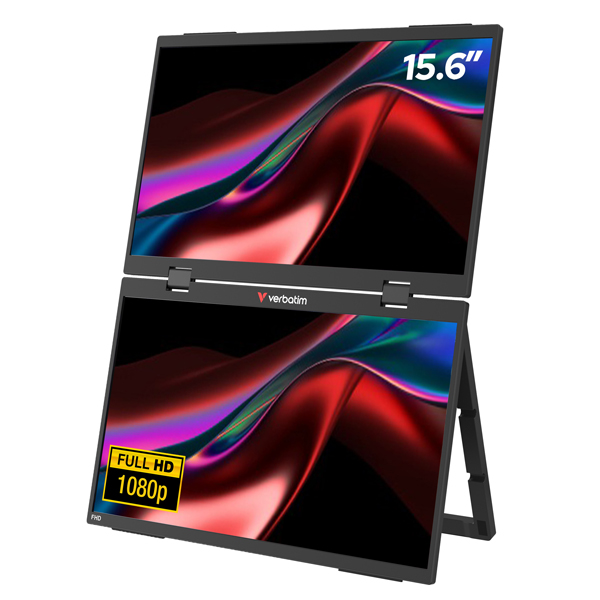MD_VERB32403 Monitor - portatile - 15.6"- dual LIGHT - Verbatim - immagine 1