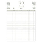 Libro prenotazioni ristorante 2027 - con copertina similpelle imbottita - 21 x 30 cm - blu - immagine 2