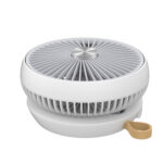 Ventilatore da tavolo Air Studio - ricaricabile - diametro 17 cm - grigio/bianco - CFG - immagine 4