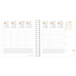 Agenda settimanale Time&Life 2027 - 16 x 16 cm - argento - Quo Vadis - immagine 2