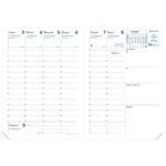 Agenda settimanale Rigiro 2027 - copertina Roma - 9 x 12,5 cm - acquamarina - Quo Vadis - immagine 2