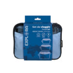 Organizer da viaggio Explora - tessuto - azzurro - Lebez - set 3 pezzi - immagine 3