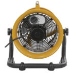 Ventilatore INDUSTRIALI CAT HVD-9AC - da terra e a parete - 60 W - diametro 23 cm - 37 x 22 x 40 cm - giallo/nero - CFG - immagine 3