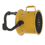 Ventilatore INDUSTRIALI CAT HVD-9AC - da terra e a parete - 60 W - diametro 23 cm - 37 x 22 x 40 cm - giallo/nero - CFG - immagine 4
