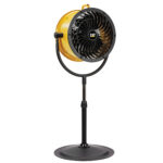 Ventilatore INDUSTRIALI CAT HVD-14AC - da terra, parete e soffitto - 120 W - diametro 35 cm - 51 x 51 x 130 cm - giallo/nero - CFG - immagine 2
