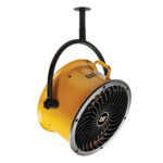 Ventilatore INDUSTRIALI CAT HVD-14AC - da terra, parete e soffitto - 120 W - diametro 35 cm - 51 x 51 x 130 cm - giallo/nero - CFG - immagine 5