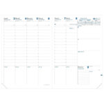 Agenda settimanale Prenote 2027 - copertina Impala - 21 x 29,7 cm - nero - Quo Vadis - immagine 2