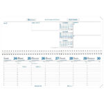 Agenda settimanale Agendascop 2027 - c/spirale - copertina Impala - 30 x 10 cm - nero - Quo Vadis - immagine 2