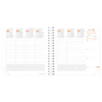 Agenda settimanale Time&Life 2026 - 16 x 16 cm - blu metal - Quo Vadis - immagine 2