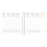 Agenda settimanale Time&Life 2027 - 16 x 16 cm - rosa cangiante - Quo Vadis - immagine 2