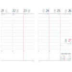 Agenda settimanale 2027 - copertina in carta imbottita - 17 x 24 cm - blu - immagine 2