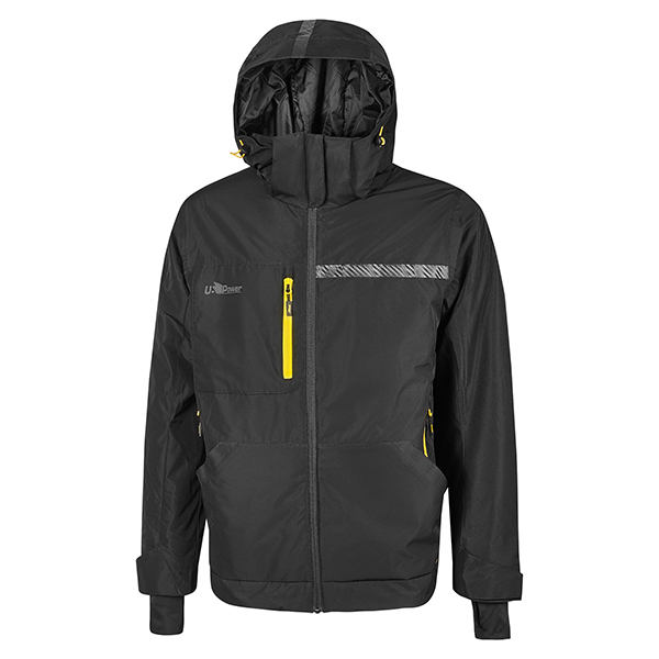 MD_104117 Giacca Wink - idrorepellente - taglia XXXL - nero/giallo - U-Power - immagine 1