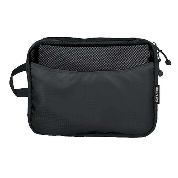 MD_106055 Organizer da viaggio Explora - tessuto - nero - Lebez - set 3 pezzi - immagine 1