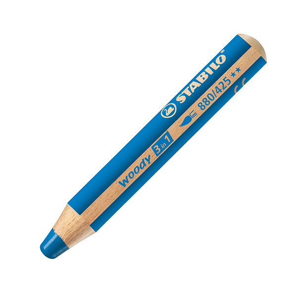 MD_84612 Pastelli Woody 3 in 1 - diametro mina 10 mm - blu scuro - Stabilo - immagine 1