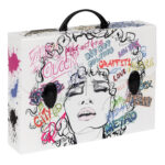 Valigetta polionda Grafitti - 27 x 37,5 cm - dorso 8 cm - fantasie assortite - Favorit - immagine 2