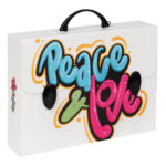 Valigetta polionda Grafitti - 27 x 37,5 cm - dorso 8 cm - fantasie assortite - Favorit - immagine 5