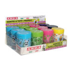 Temperamatite Fancy - 3 fori - c/contenitore - colori e fantasie assortiti - Arda - immagine 2