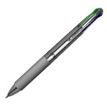 Penna a sfera scatto multifunzione 4 Multi Color - Cromo - colori assortiti - Osama - expo 42 pezzi - immagine 5