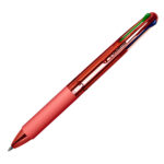 Penna a sfera scatto multifunzione 4 Multi Color - Cromo - colori assortiti - Osama - expo 42 pezzi - immagine 7