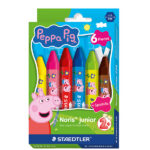 Pastello a cera jumbo - Ø 14 mm - colori assortiti - Staedtler - astuccio 6 pezzi