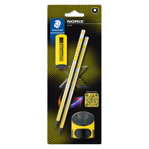 MD_106124 Set Norix® - matite temperamatite gomma - giallo - Staedtler - immagine 1
