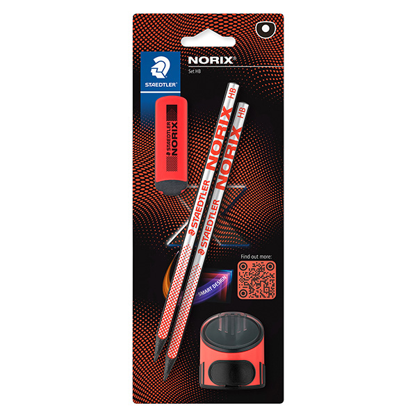 MD_106125 Set Norix® - matite temperamatite gomma - corallo - Staedtler - immagine 1