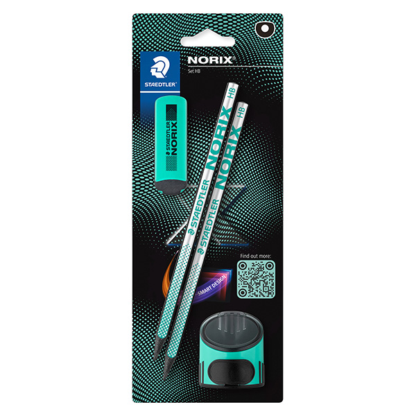 MD_106126 Set Norix® - matite temperamatite gomma - turchese - Staedtler - immagine 1