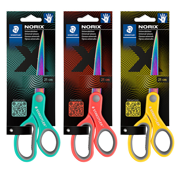 MD_106129 Forbice Norix® - acciaio - 21 cm - colori assortiti - Staedtler - immagine 1