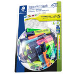 Evidenziatore Textsurfer® Classic - punta a scalpello - tratto 1,0-5,0mm - colori assortiti - Staedtler - expo 100 pezzi