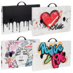 Valigetta polionda Grafitti - 36,5 x 56,5 cm - dorso 5,5 cm - fantasie assortite - Favorit