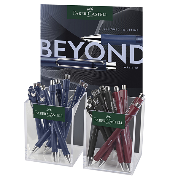 MD_106179 Penna a sfera Beyond - punta 1,0 mm - colori assortiti - Faber-Castell - expo da 24 pezzi - immagine 1