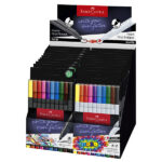 Grip Boldpen + Grip Finepen - colori assortiti - Faber-Castell - expo da 20 astucci