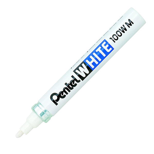 MD_48841 Marcatore White Marker - punta media 3,9mm - bianco - Pentel - immagine 1