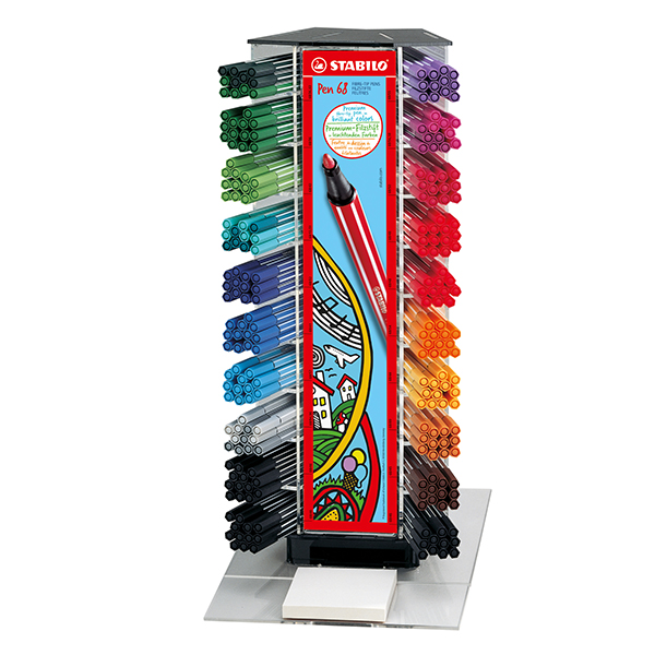 MD_49365 Pennarello Pen 68 - colori assortiti - Stabilo - expo 240 pezzi - immagine 1