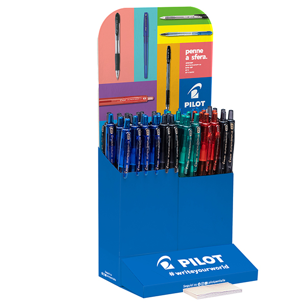 MD_87260 Penna a scatto Supergrip G - punta 1,6mm - colori assortiti - Pilot - expo 48 pezzi - immagine 1