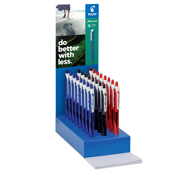 MD_95583 Penna a sfera Rexgrip - punta 1.0 mm - colori assortiti - Pilot - expo 40 pezzi - immagine 1