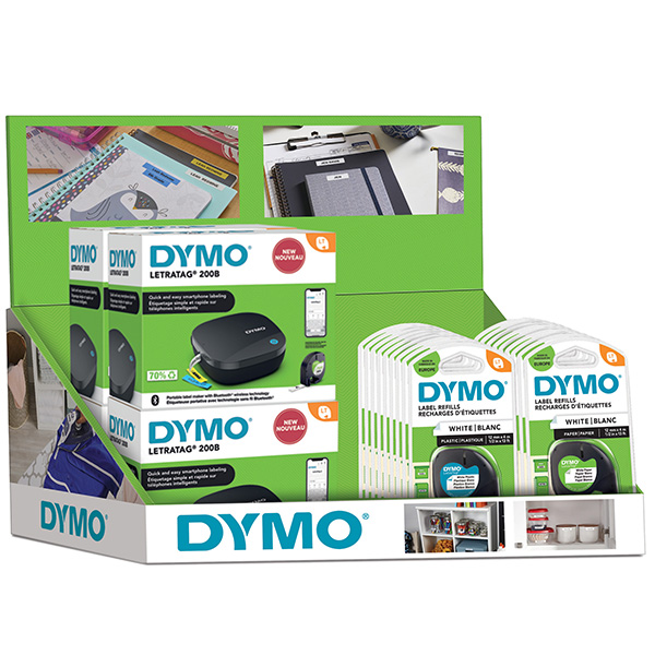 MD_98798 Expo da 6 etichettatrici LetraTag 200B + 20 nastri LT - Dymo - immagine 1