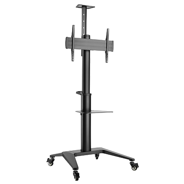 MD_DACEXCS70600WL Dacomex - Carrello nero su ruote - 43"-65" - VESA 600x400 - Max 70 kg - immagine 1